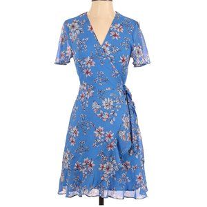 Banana Republic Flutter Floral True Wrap Dress
